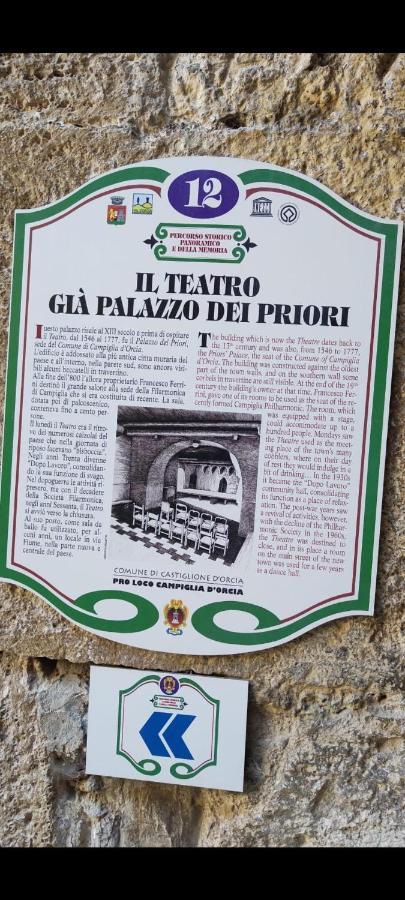 La Casa Del Teatro Apartamento Campiglia dʼOrcia Exterior foto
